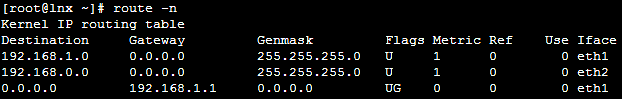 The IP routing table